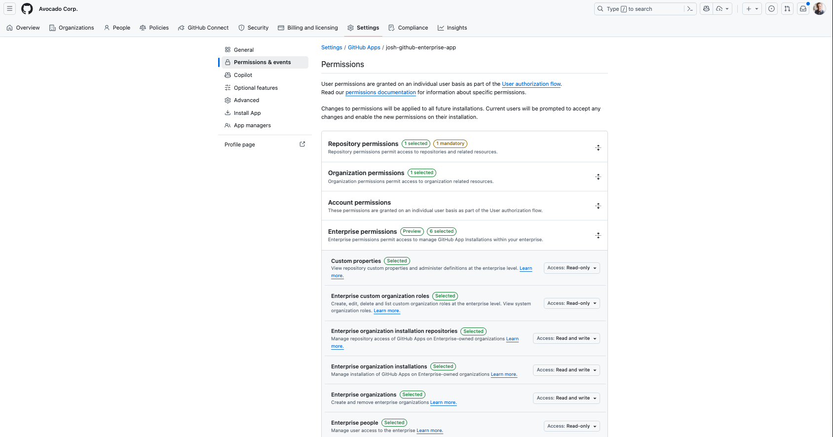 An Enterprise-owned GitHub App with the capability to install and manage apps across all organizations in the enterprise
